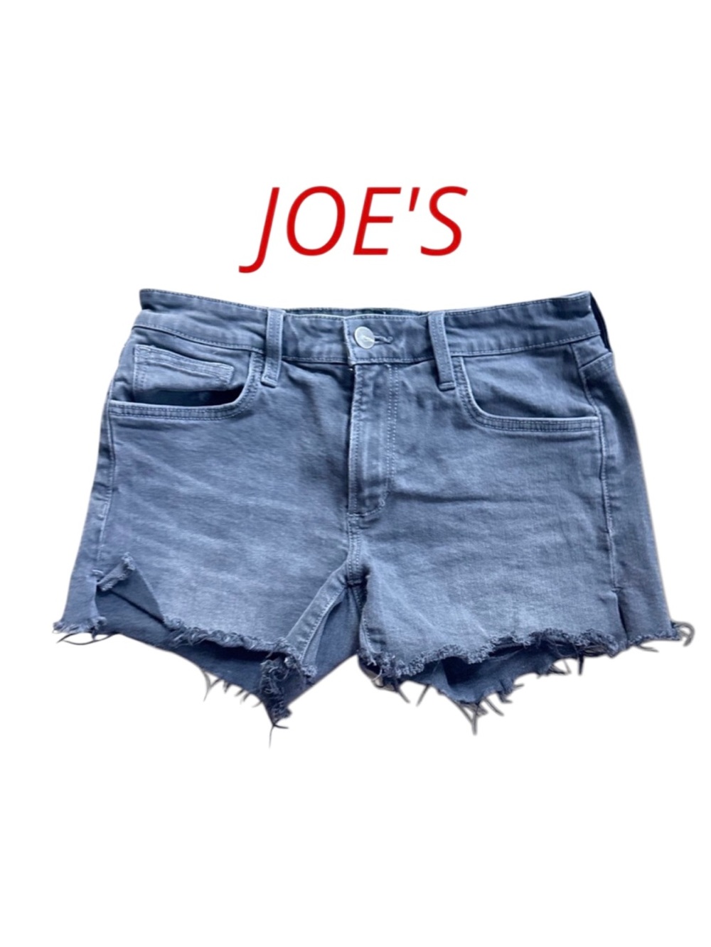 Joe's Jeans Light Blue Frayed Denim Cutoff Shorts - Women's 26